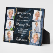 Moderne Gedenkstätte Custom 6 Foto Collage Fotoplatte (Seite)