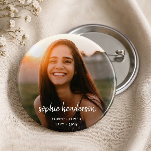 Moderne Gedenkstätte | Forever Loved Beerdigung Tr Button