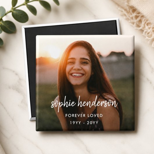 Moderne Gedenkstätte | Forever Loved Beerdigung Tr Magnet