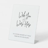 Moderne Gedenkstätte für Gedächtnishochzeiten Sockelschild (Vorderseite)