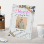 Moderne Gedenkstätte für Hochzeiten im Foto Gerett Sockelschild (In SItu)