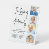 Moderne Gedenkstätte für Hochzeiten Personalisiert Sockelschild (Vorderseite)