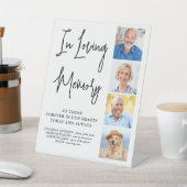 Moderne Gedenkstätte für Hochzeiten Personalisiert Sockelschild (In SItu)