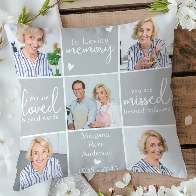 Moderne Gedenkstätte Personalisiert 5 FotoCollage Kissen (Von Creator hochgeladen)