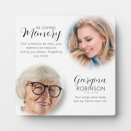 Moderne Gedenkstätte vor und nach dem Foto Fotoplatte (Vorderseite)