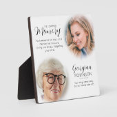 Moderne Gedenkstätte vor und nach dem Foto Fotoplatte (Vorderseite)