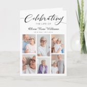 Moderne Gedenkstätte zur Bestattungsfeier Programm (Vorderseite)