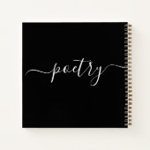 Moderne Gedichte Minimalistische Kalligraphie Notizblock (Rückseite)