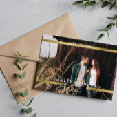 Moderne gedruckte Goldhochzeit rettet das Datum Save The Date