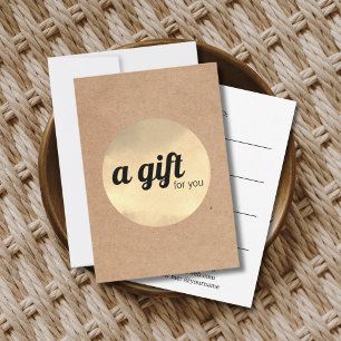 Moderne gedruckte Kraft-Faux-Gold-Kreis-Fett