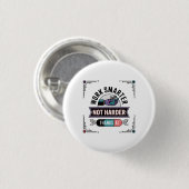 Moderne Geek-Tech-Trends Digitale Transformation Button (Vorne & Hinten)