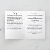Moderne gefaltete 4-seitige 1-Foto-Feier des Leben Programm (Innenseite)
