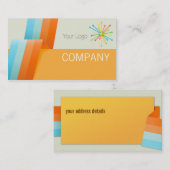 Moderne gefaltete PapierVisitenkarte Visitenkarte (Vorne/Hinten)