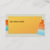 Moderne gefaltete PapierVisitenkarte Visitenkarte (Rückseite)