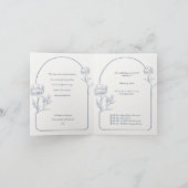 Moderne geflochtene Hochzeit - Elegant & Spaß Einladung (Innenseite)