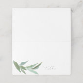 Moderne geflochtene Platzkarten (Außenseite Aufgefaltet)