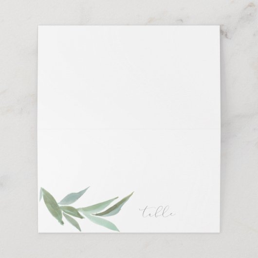 Moderne geflochtene Platzkarten (Außenseite Aufgefaltet)