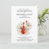 Moderne Geigermusikakademie Special Einladung (Stehend Vorderseite)