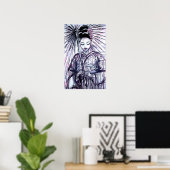 Moderne Geisha Art Print Poster (Heimbüro)