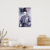 Moderne Geisha Art Print Poster (Küche)