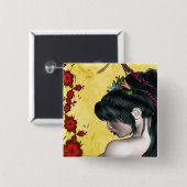 Moderne Geisha Button (Vorne & Hinten)