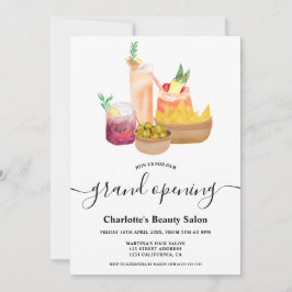 Moderne, geistliche Cocktails, Aquarellöffnung Einladung