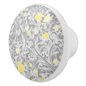 Moderne Gelb- und Graublüten, Wirbel Keramikknauf (Rechts)