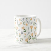 Moderne Gelbblume Kaffeetasse (VorderseiteRechts)