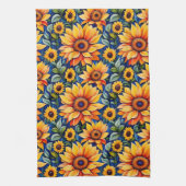 Moderne Gelbblüte Geschirrtuch (Vertikal)