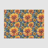 Moderne Gelbblüte Seidenpapier (Vorderseite)