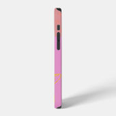 Moderne gelbe Biene Monogramm Case-Mate iPhone-Hül iPhone Hülle (Linke Seite)