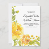 Moderne Gelbe Blume Save the Date Einladung (Vorderseite)
