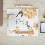 Moderne gelbe Blumen & Kraft Personalisiertes Gesc Mousepad<br><div class="desc">Dieses moderne Aquarell-Design besticht durch helle und fröhliche gelbe Blume, die in einem hübschen Bouquet angeordnet sind. Das Kunstwerk wird mit dem zarten und durchsichtigen Aquarellmittel erstellt, das den Blume eine weiche und verträumte Qualität verleiht. Das Design kann mit einem Namen Ihrer Wahl personalisiert werden, was es zu einem nachdenklichen...</div>