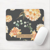 Moderne gelbe Blumen & Kraft Personalisiertes Gesc Mousepad (Mit Mouse)
