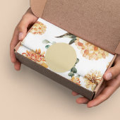 Moderne gelbe Blumenmuster Geschenkpapier