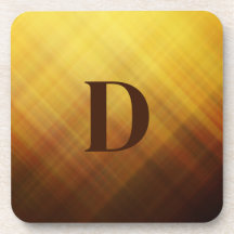 Moderne gelbe braune Monogrammanfangsbuchstabe 