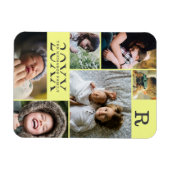 Moderne gelbe Farbblöcke, Reihe 6 Fotomaterial Magnet (Horizontal)