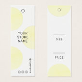 Moderne gelbe Farbe - Preis für soziale Medien (Vorne & Hinten)