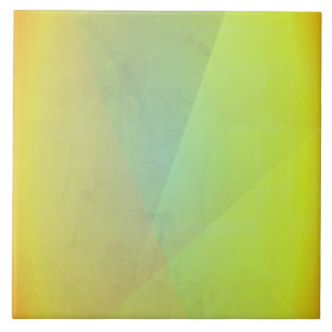 Moderne gelbe geometrische Abstufung Fliese