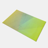 Moderne gelbe geometrische Abstufung Fußmatte (Schrägansicht)