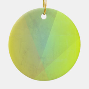 Moderne gelbe geometrische Abstufung Keramik Ornament