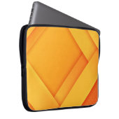 Moderne gelbe geometrische Formen Laptopschutzhülle (Vorne Rechts)