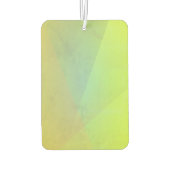Moderne gelbe geometrische Gradation Autolufterfrischer (Rückseite)