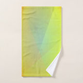 Moderne gelbe geometrische Gradation Badhandtuch Set (Handtuch)