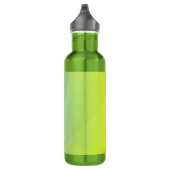 Moderne gelbe geometrische Gradation Edelstahlflasche (Rechts)