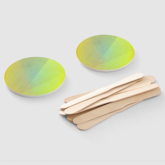 Moderne gelbe geometrische Gradation Fächer (Non-assembled)