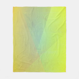 Moderne gelbe geometrische Gradation Fleecedecke