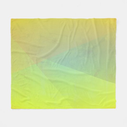 Moderne gelbe geometrische Gradation Fleecedecke (Vorderseite (Horizontal))