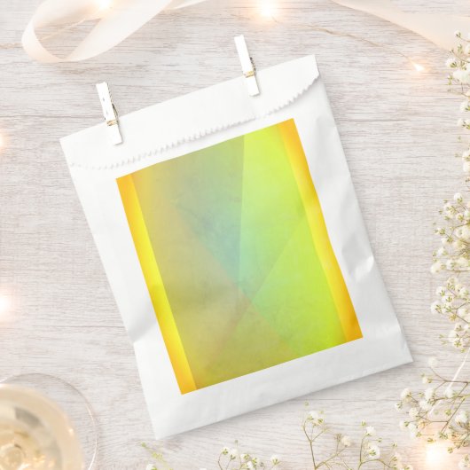 Moderne gelbe geometrische Gradation Geschenktütchen (Ausgeschnitten)