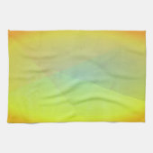 Moderne gelbe geometrische Gradation Geschirrtuch (Horizontal)